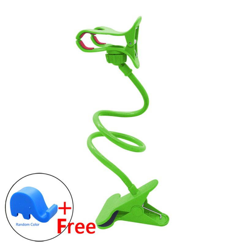 Telescopic Plastic Mobile Phone Holder Cell Phone Clamp Mount Stand Bracket 66cm