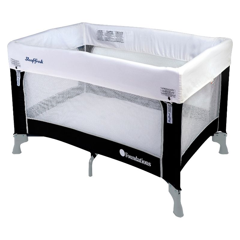 Foundations Snug Fresh Celebrity Portable Playard – Graphite