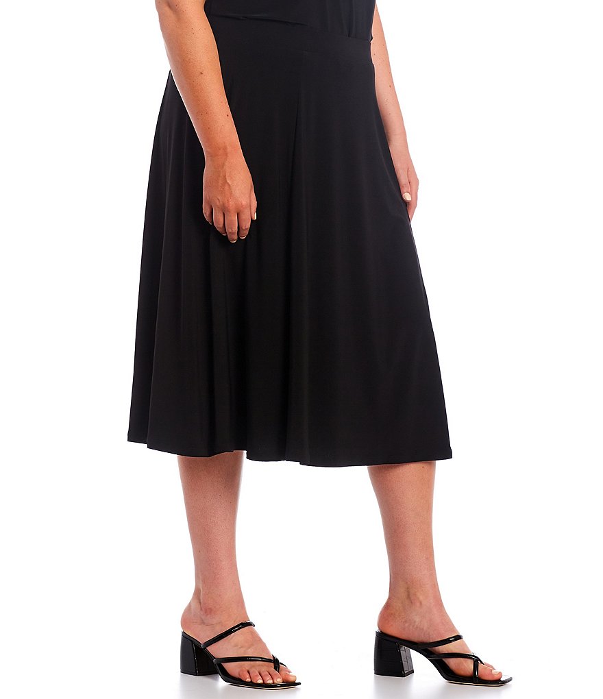 Lauren Ralph Lauren Plus Size Southwestern Print Cotton Blend Midi Skirt