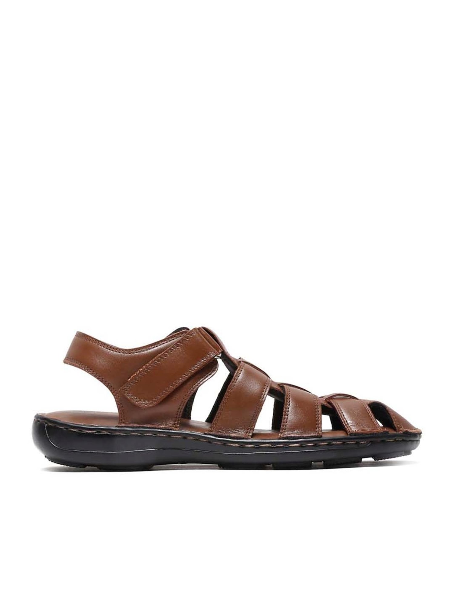 Teakwood Leathers Men's Tan Fisherman Sandals
