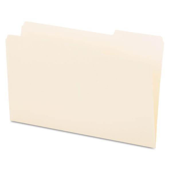 UNIVERSAL File Folders 1/3 Cut One-Ply Top Tab Third Position Legal Manila 100