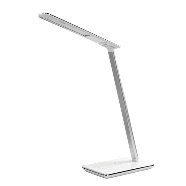 LED Desk Lamp with Qi(R) Charger (White)