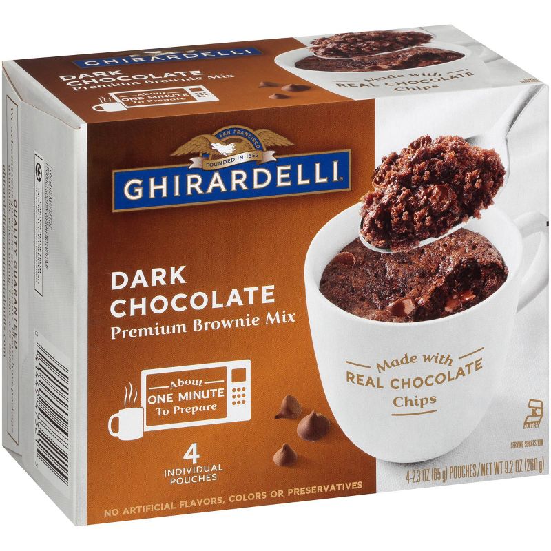Ghirardelli Dark Chocolate Brownie Mug Mix - 4ct/9.2oz
