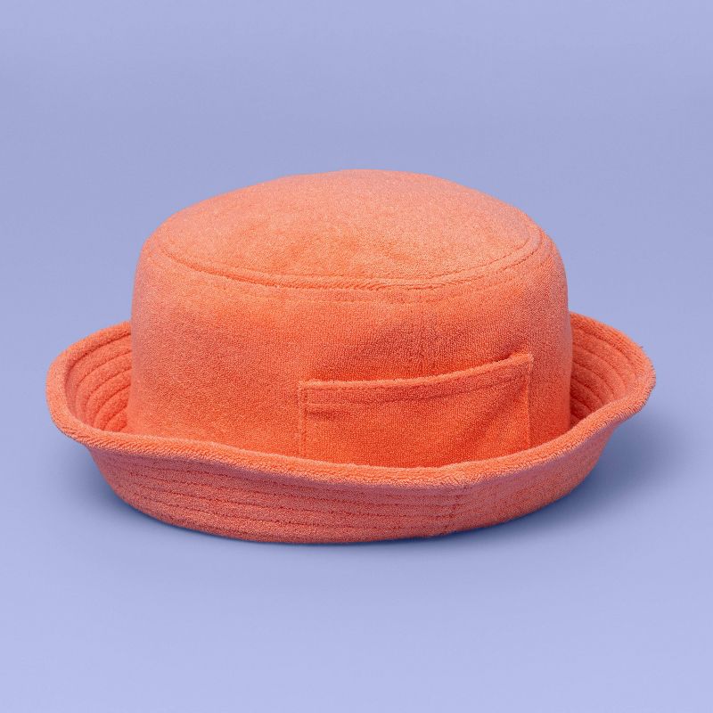 Girls' Panama Straw Striped Hat - art class™ Tan