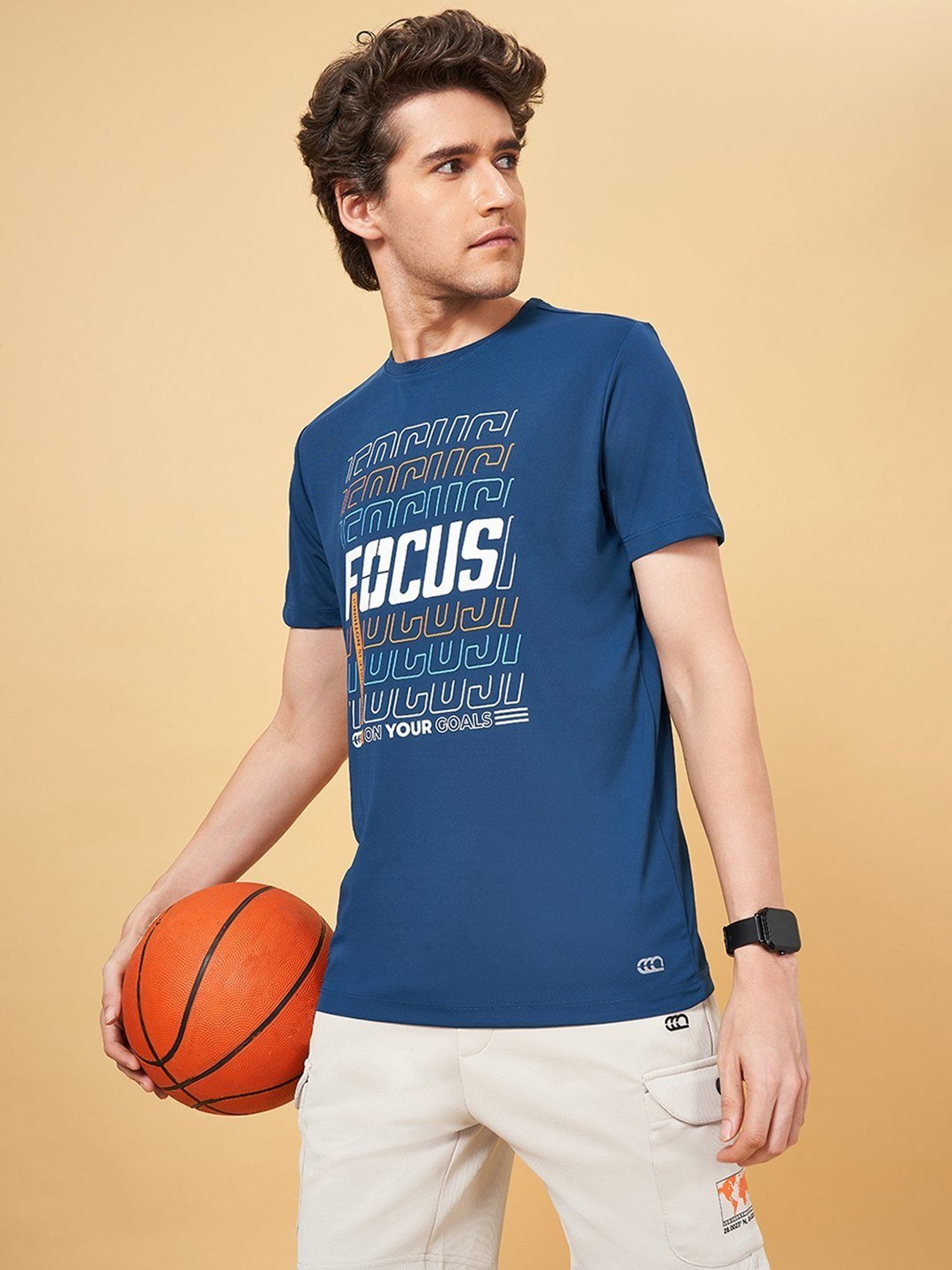 Ajile by Pantaloons Midnight Slim Fit Printed T-Shirt