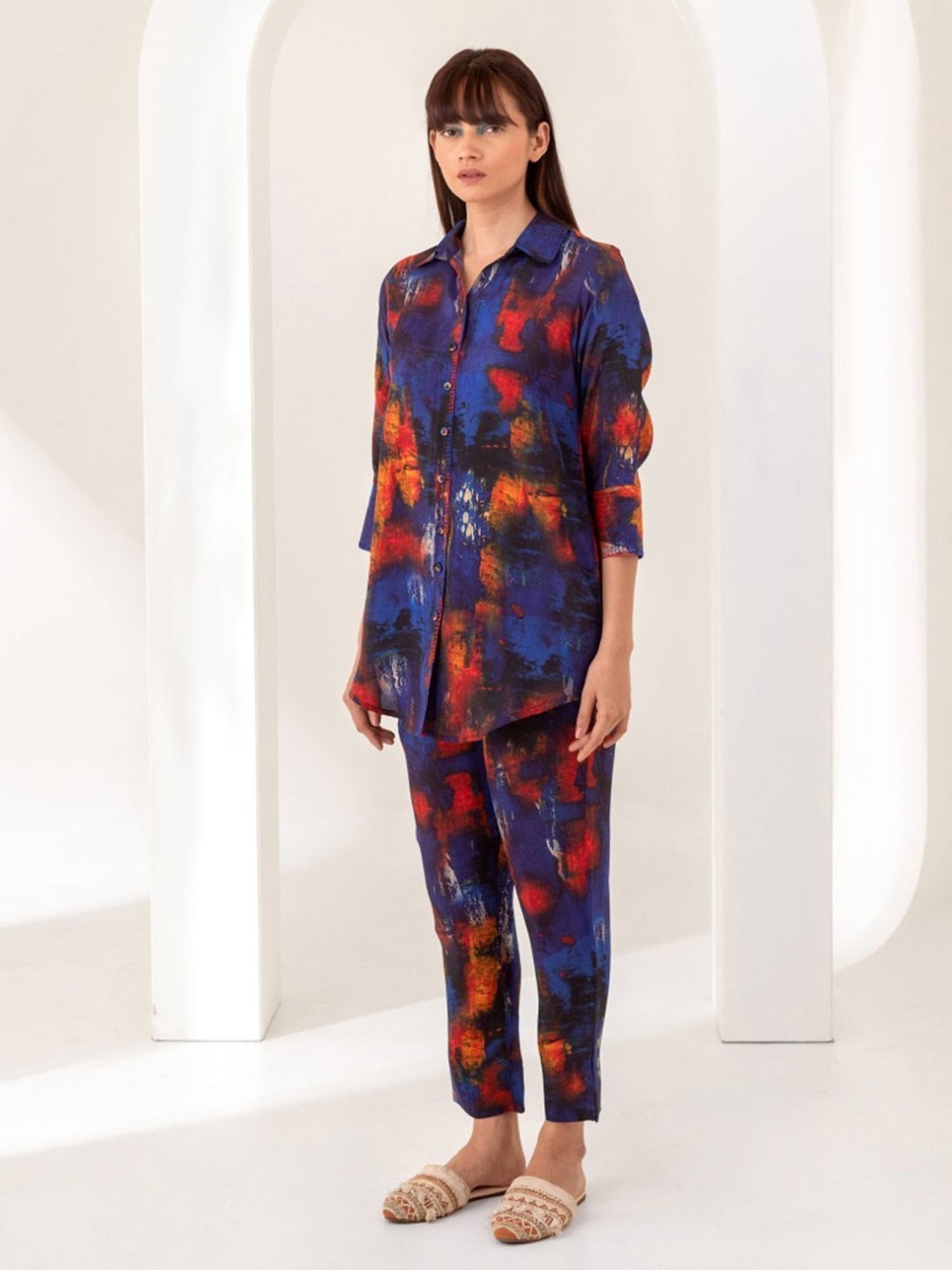 Kameez By Pooja Multi Color Shirt with Pant