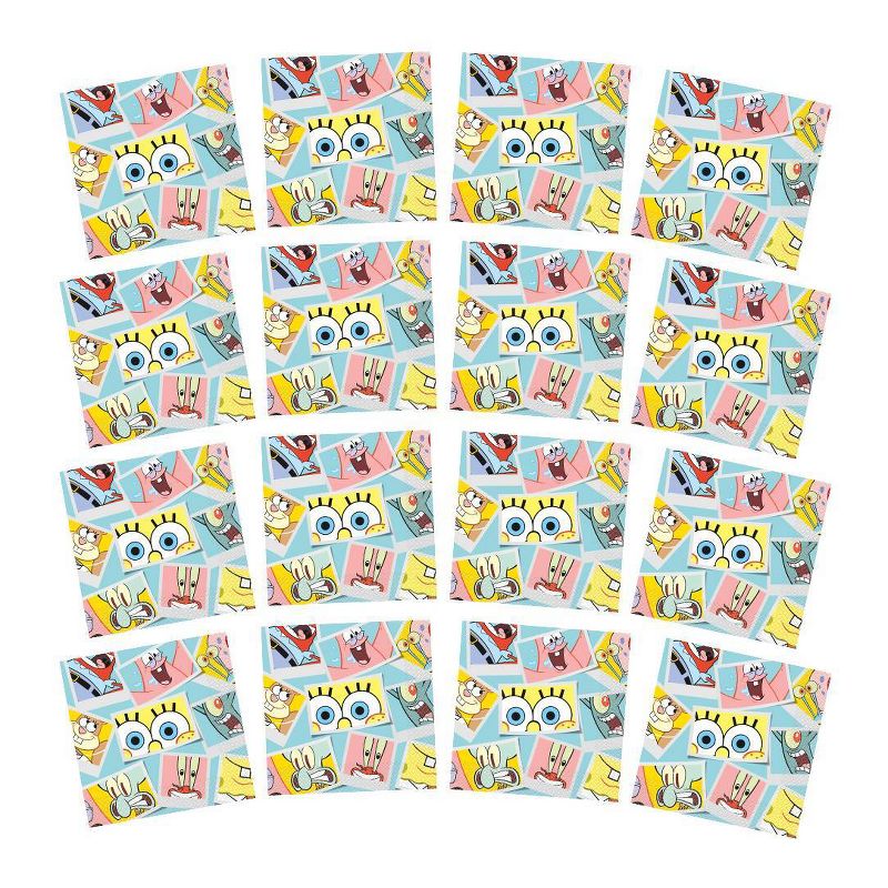 SpongeBob SquarePants 16ct Lunch Napkins Turquoise