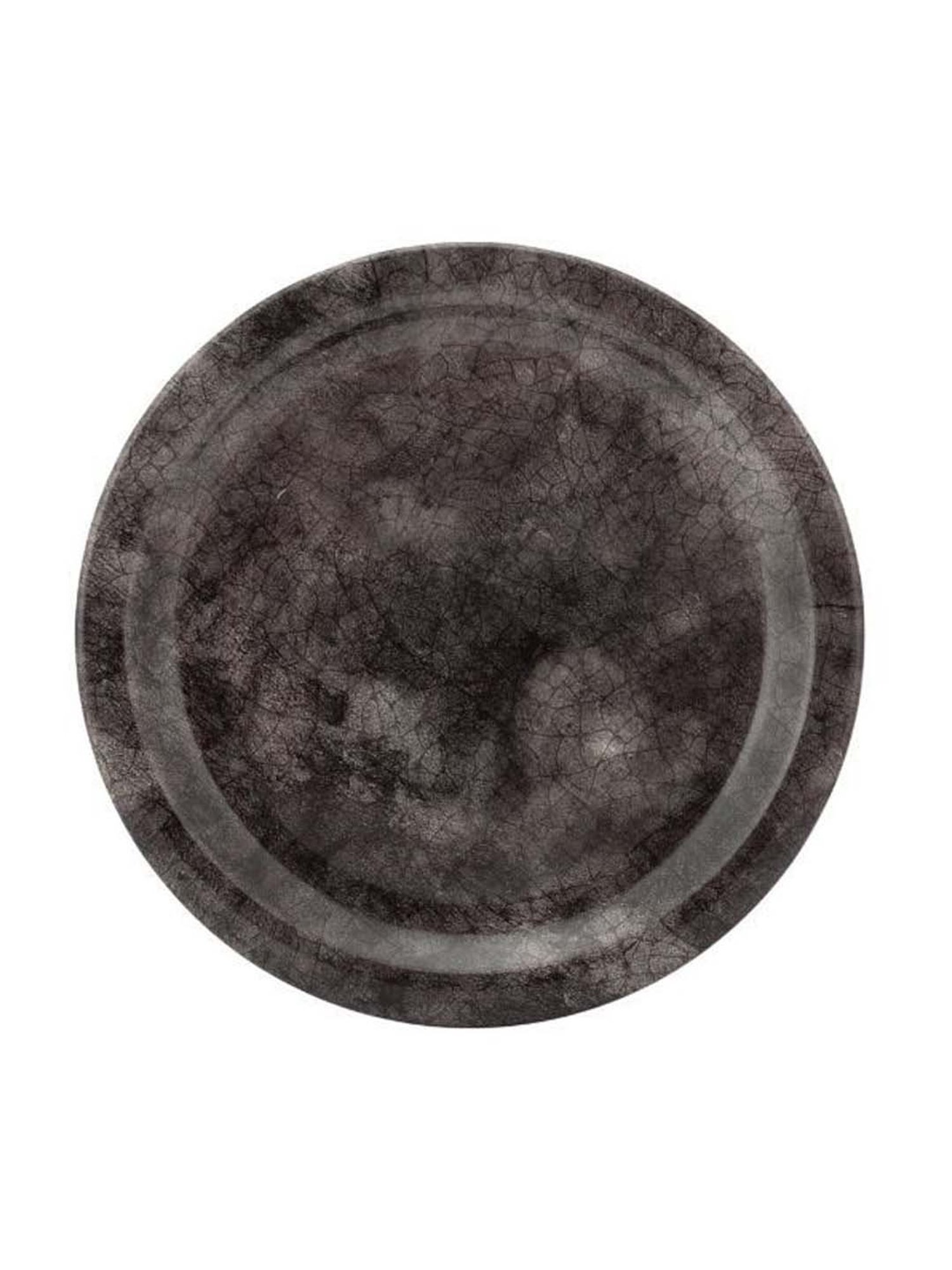 Nestasia Premium Quality Mandala Yellow Spiral Printed Square Shaped Ceramic Plate With Handle