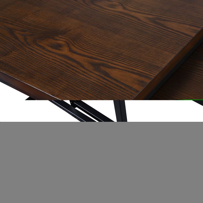 3pc Mika Coffee Table and Side Table Set Emerald/Black - Carolina Chair & Table