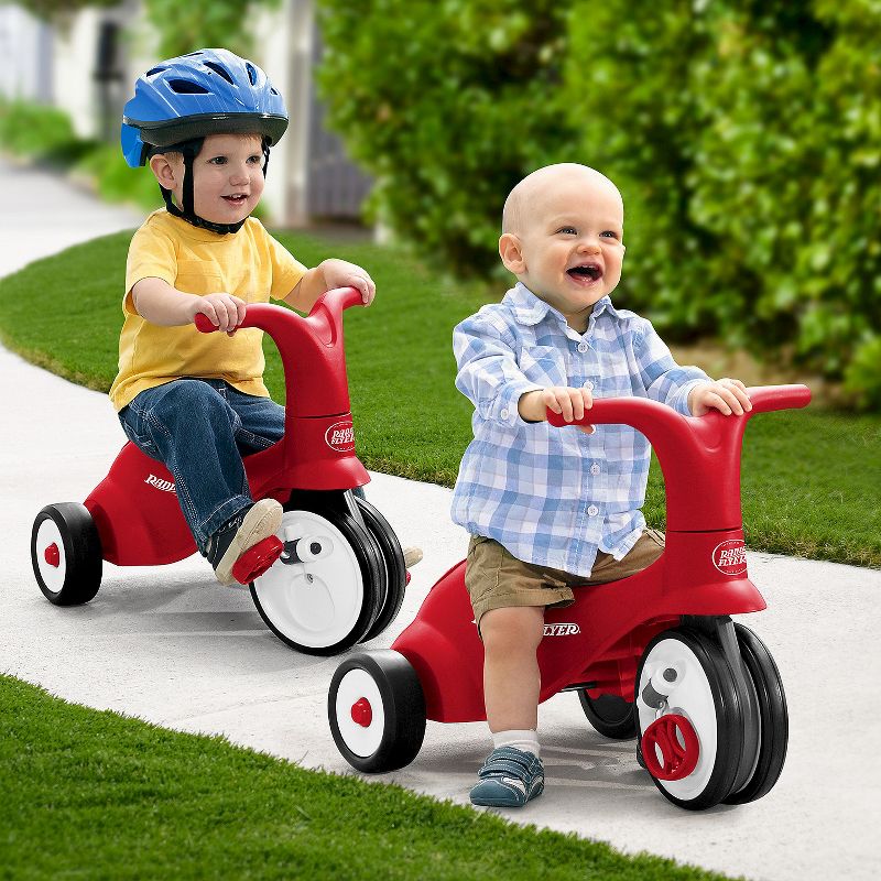 Radio Flyer Kids' Scoot 2 Pedal Scooter - Red