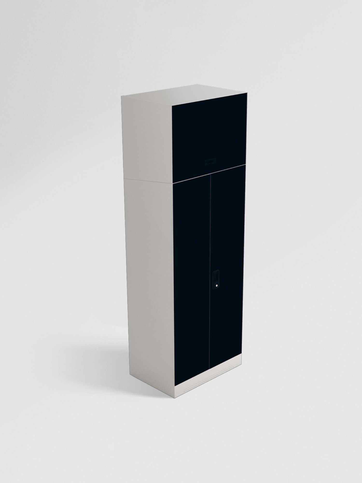 Godrej Interio Slimline 2-Door Steel Almirah, Blue (1-Year Warranty, 1 Locker, 1 Drawer,OHU)