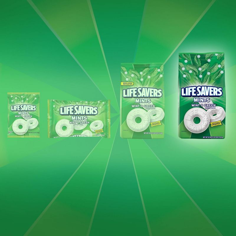 Life Savers Wint O Green Mint Candies - 50oz