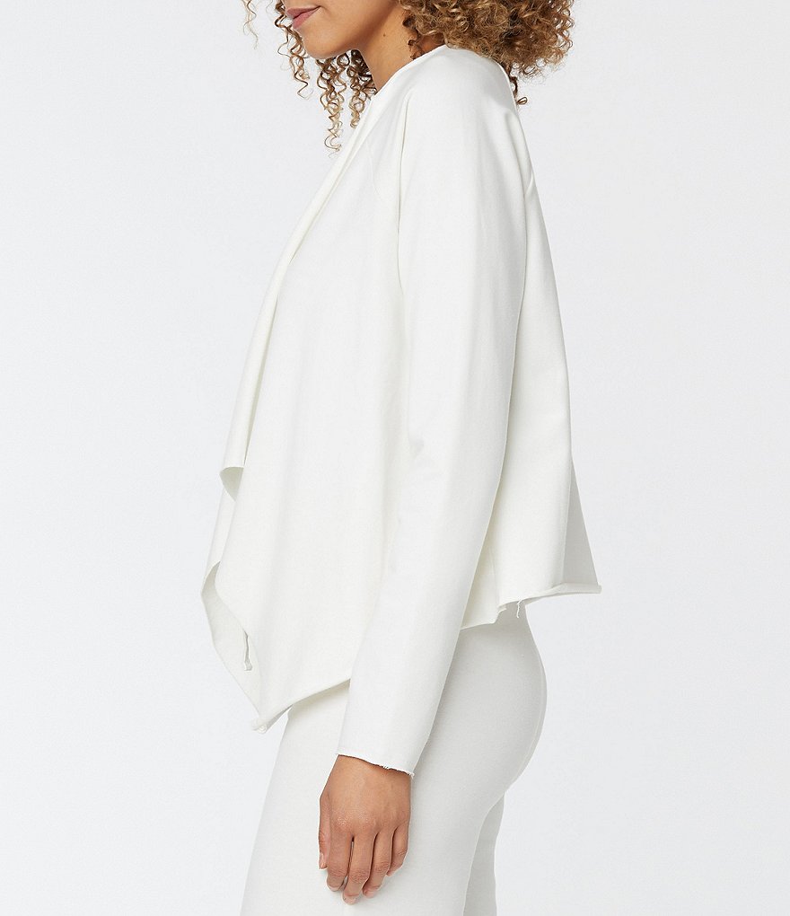 Caroline Rose Tissue Linen Bracelet Sleeve Shirt Jacket