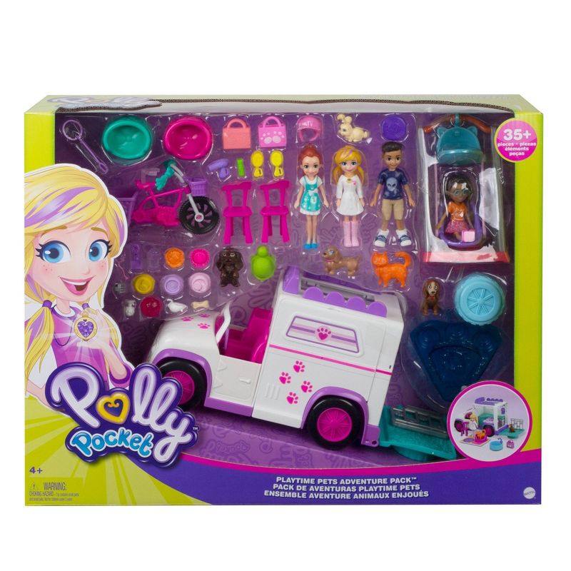 Polly Pocket Playtime Pets Adventure Pack Playset