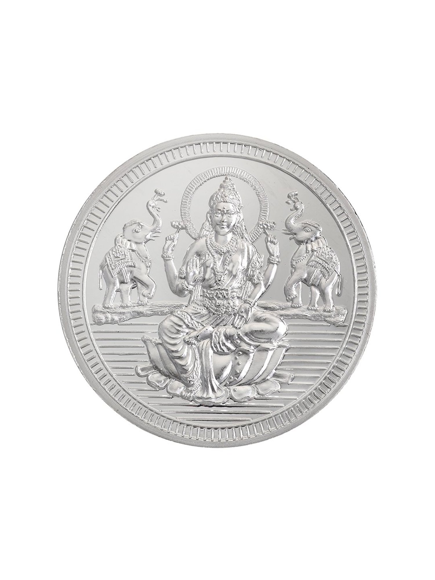 Bangalore Refinery Goddess Lakshmi 999 50gm Silver Coin