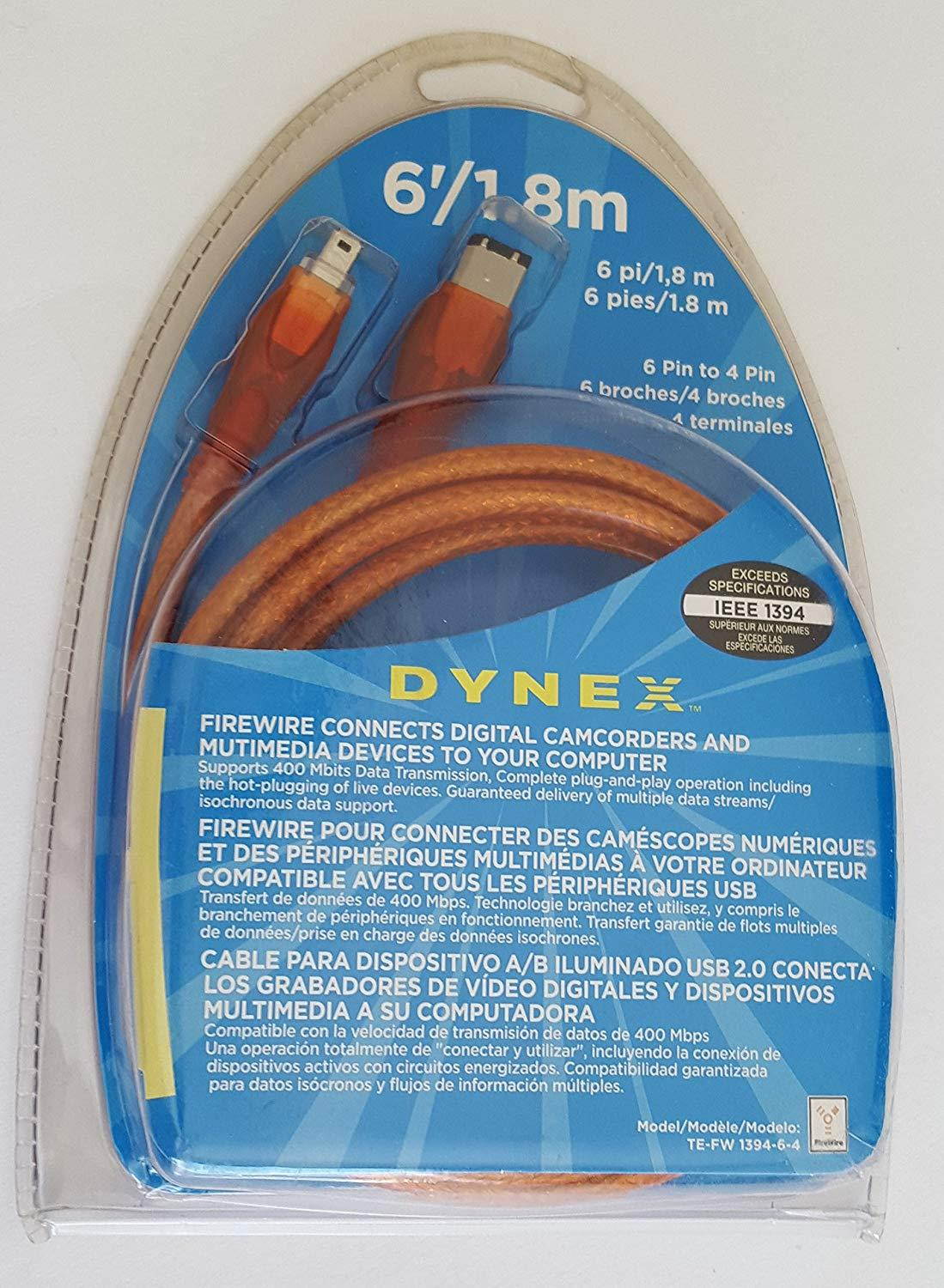 Dynex - 6' FireWire Cable