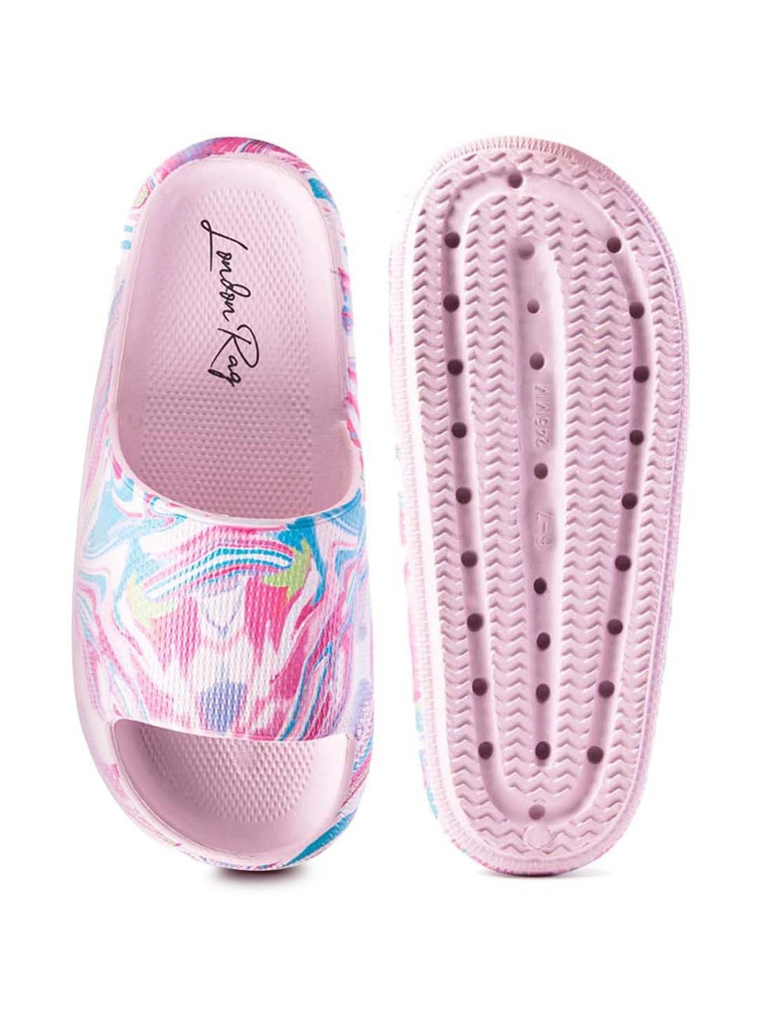 London Rag Women's Pink Slides