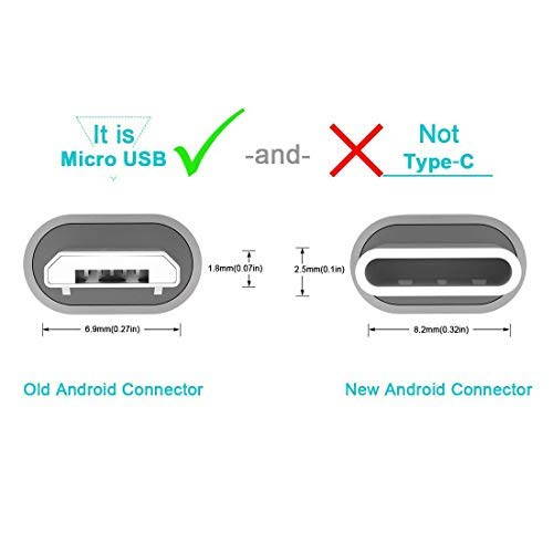 2 Pack 10Ft Android Charger Cable Micro USB Charging Cord 2A Fast Quick Power and Data Sync for Samsung Galaxy S7/S6 Edge/Plus/Active, J7 J3, Note 5/4, PS4 Xbox One Controller, LG G4, Moto G5 - Red