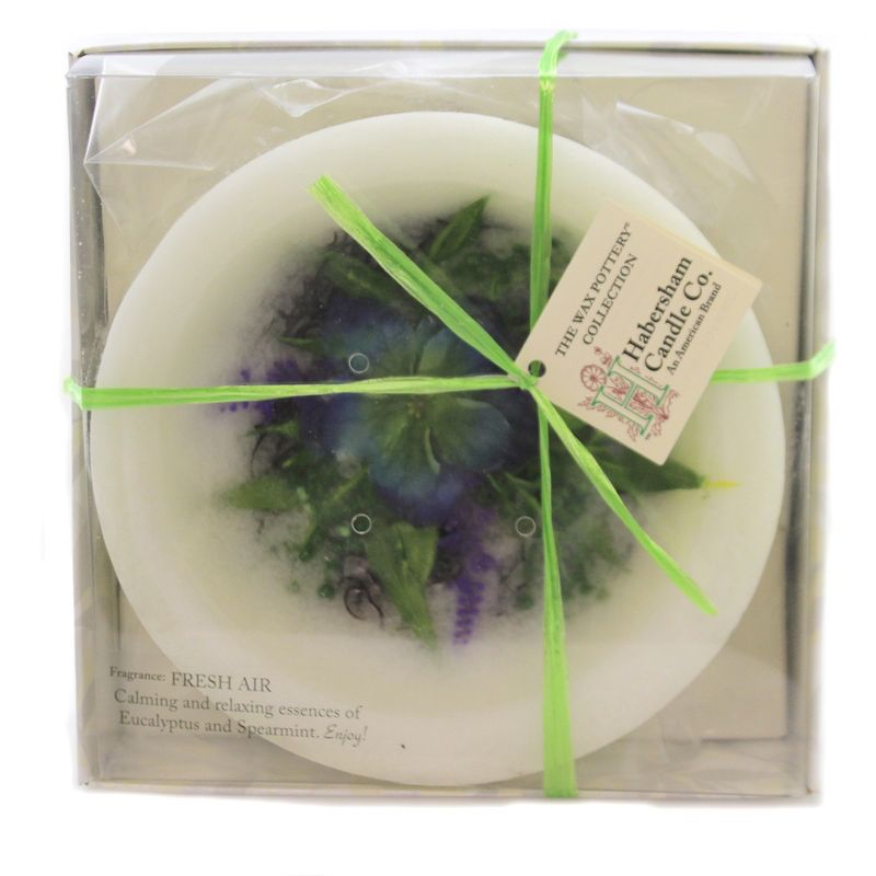 Habersham Candles 2.5" Fresh Air Wax Pottery Vessel Flameless  -  Flameless Candles