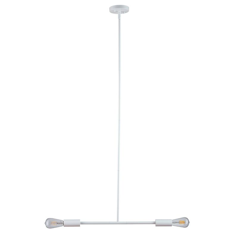 52" Kelvingston Island Pendant Lamp White - Aiden Lane