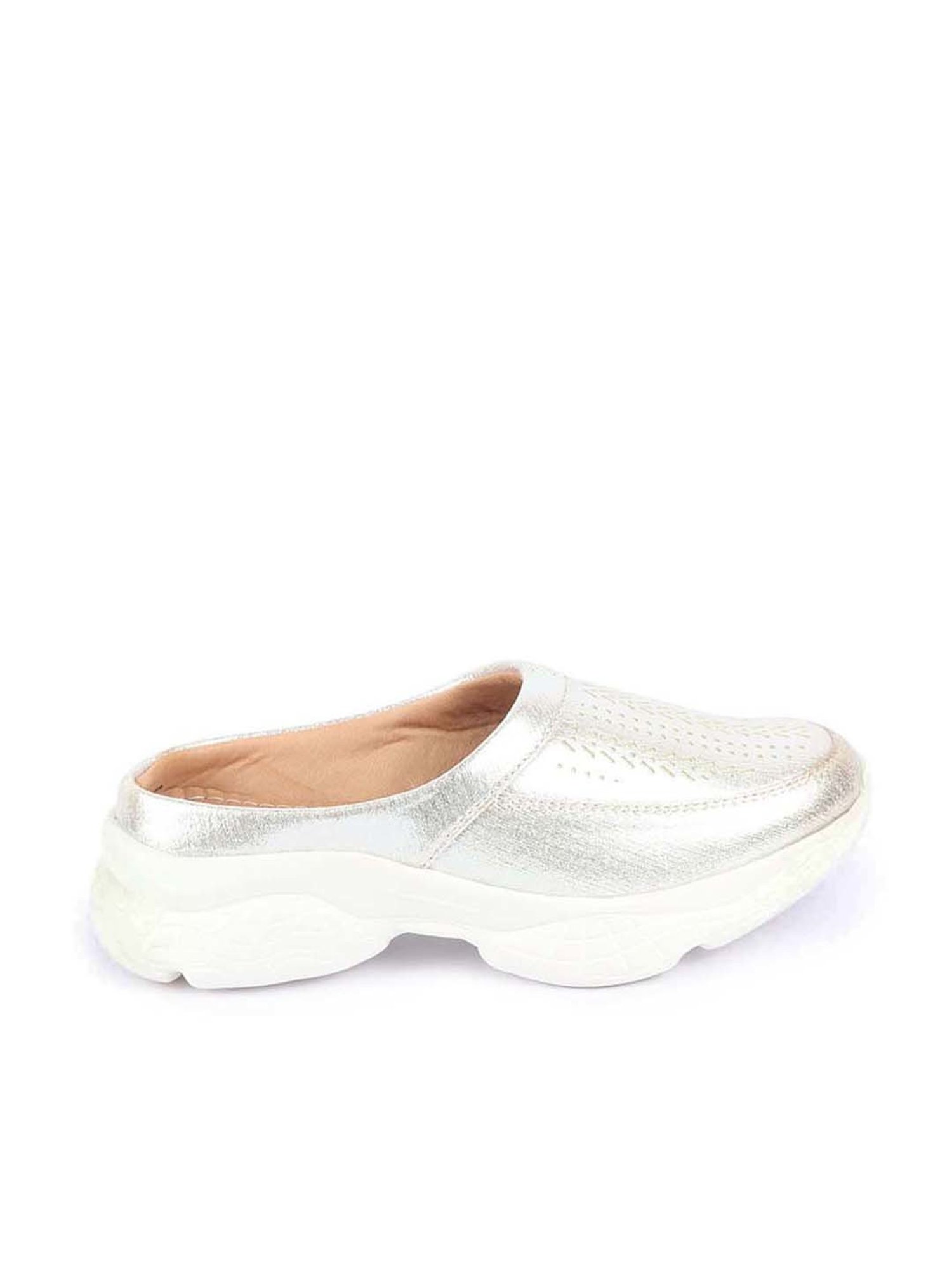 Fausto Women's Silver Mule Shoes