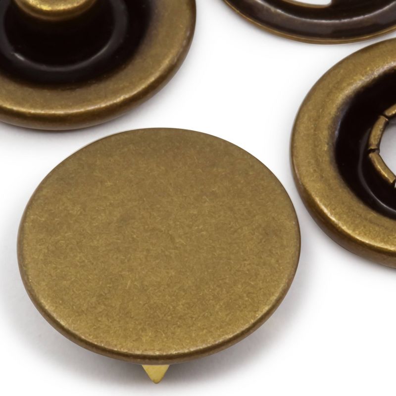 Dritz 36ct Snaps Long Prong & Tools Antique Brass