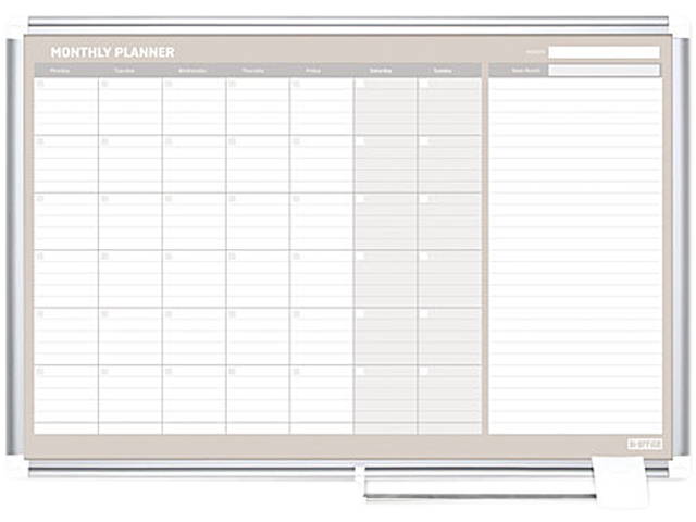 PINIT Magnetic Dry Erase Board, 36 x 24, White 2805U0001