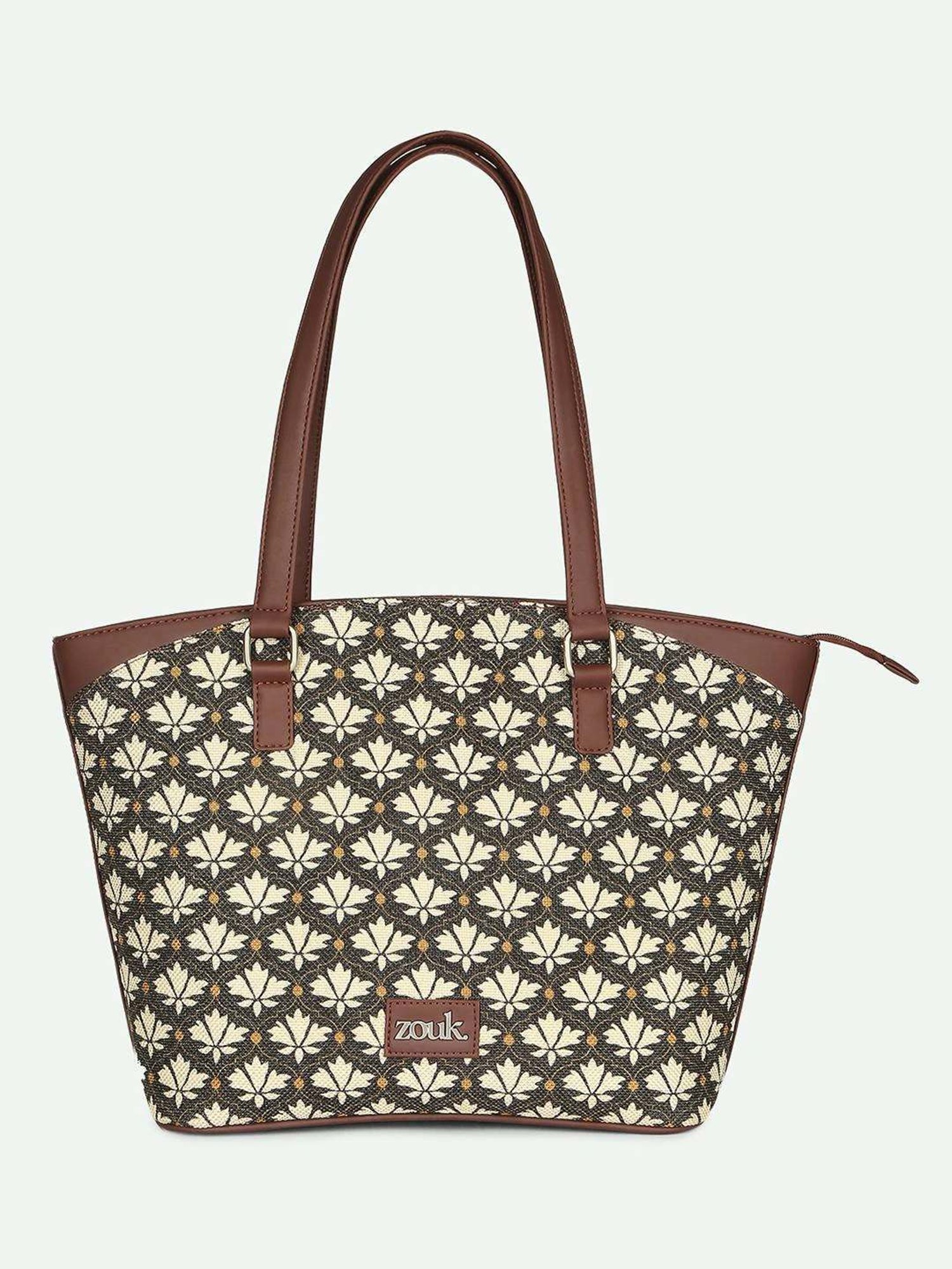 ZOUK Bidri Kaiser Printed Tote Handbag