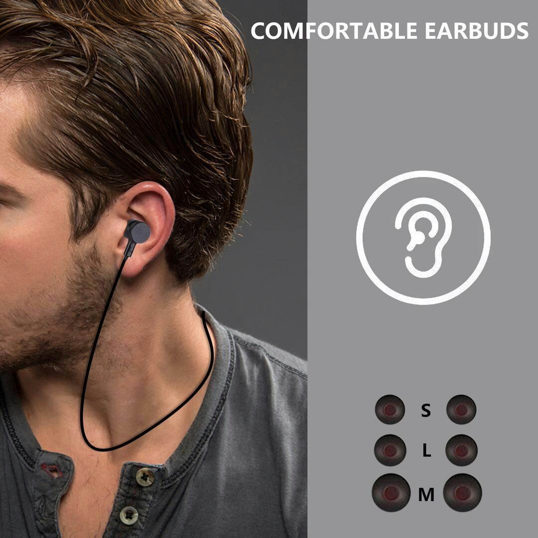 Bluetooth 5.0 Wireless Sport Earphone Magnetic design Headset Universal Earbuds