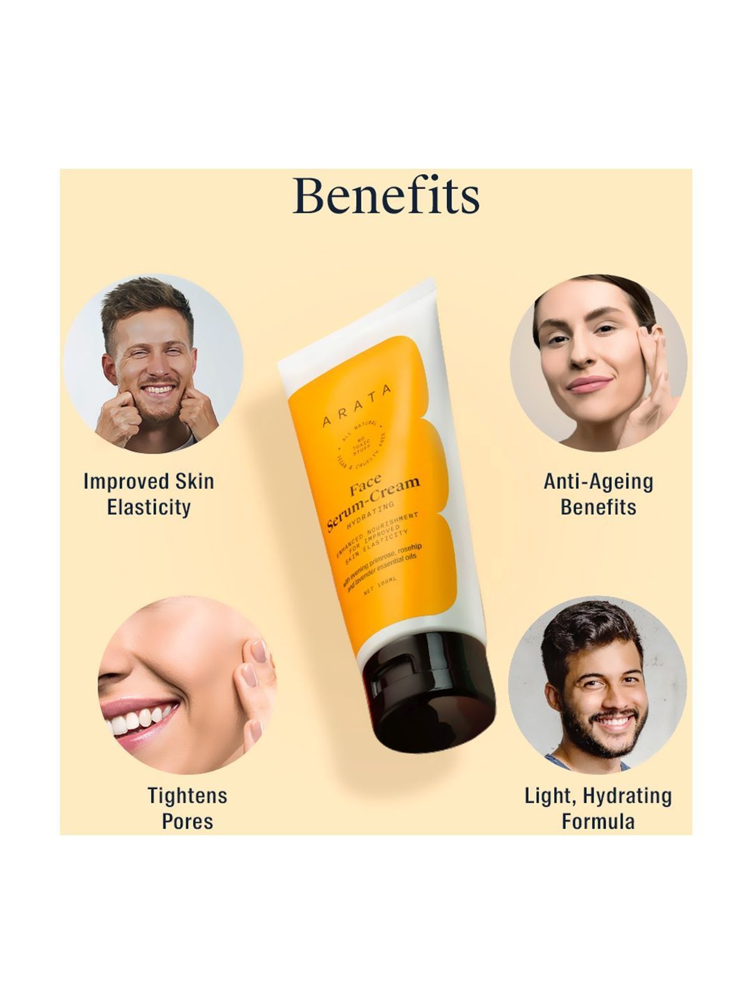 Arata Hydrating Face Serum Cream - 100 ml