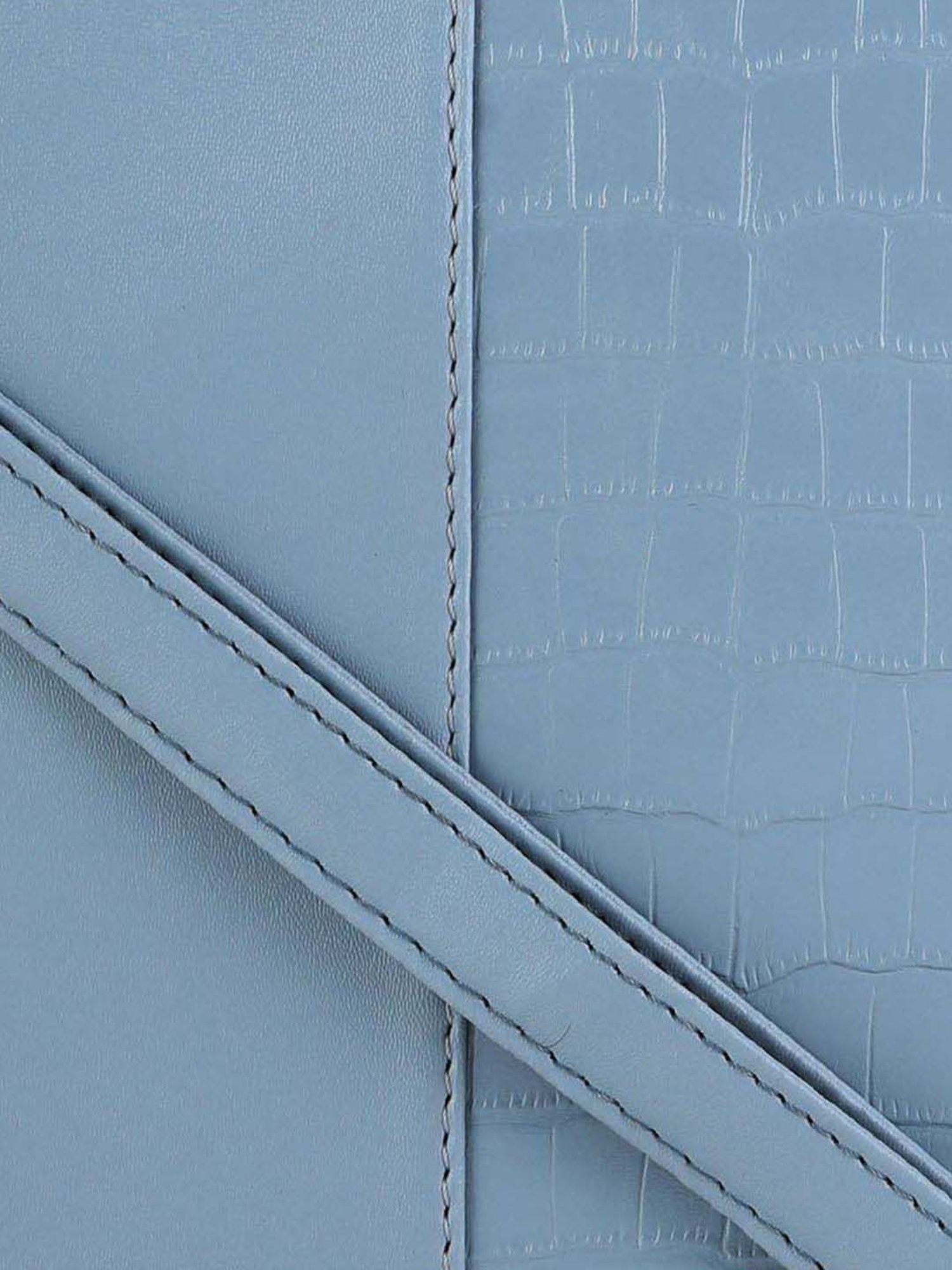 Toteteca Blue Textured Medium Sling Handbag