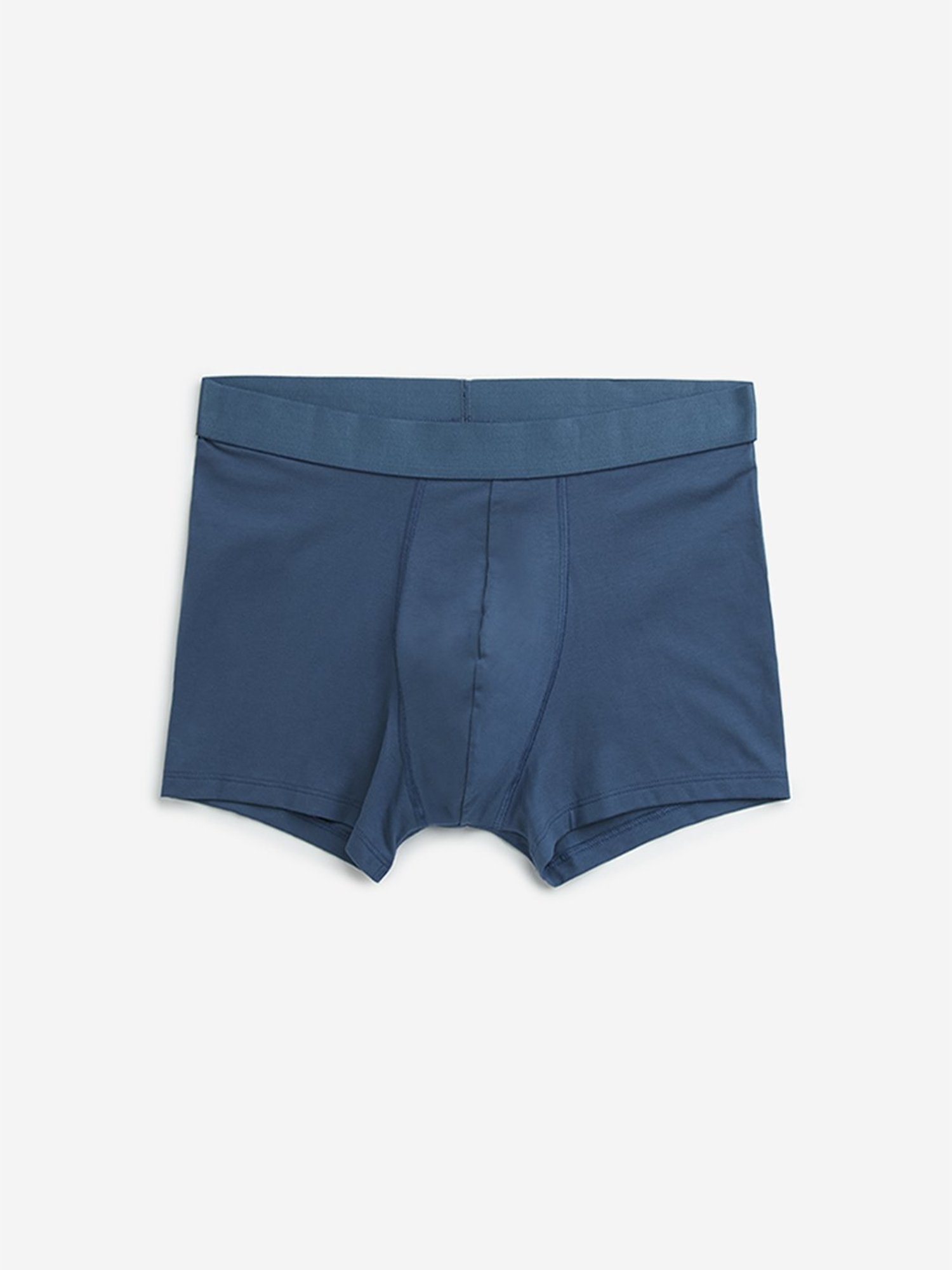 WES Lounge by Westside Teal Cotton Blend Trunks - Pack of 3
