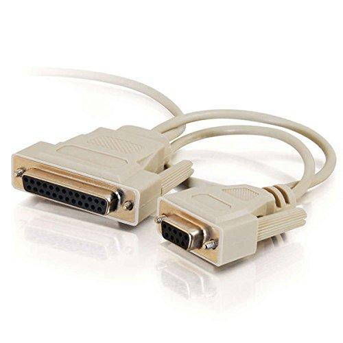 C2G/Cables to Go 02897 DB9 Female to DB25 Female Universal Serial LapLink Compatible Cable (6 Feet)