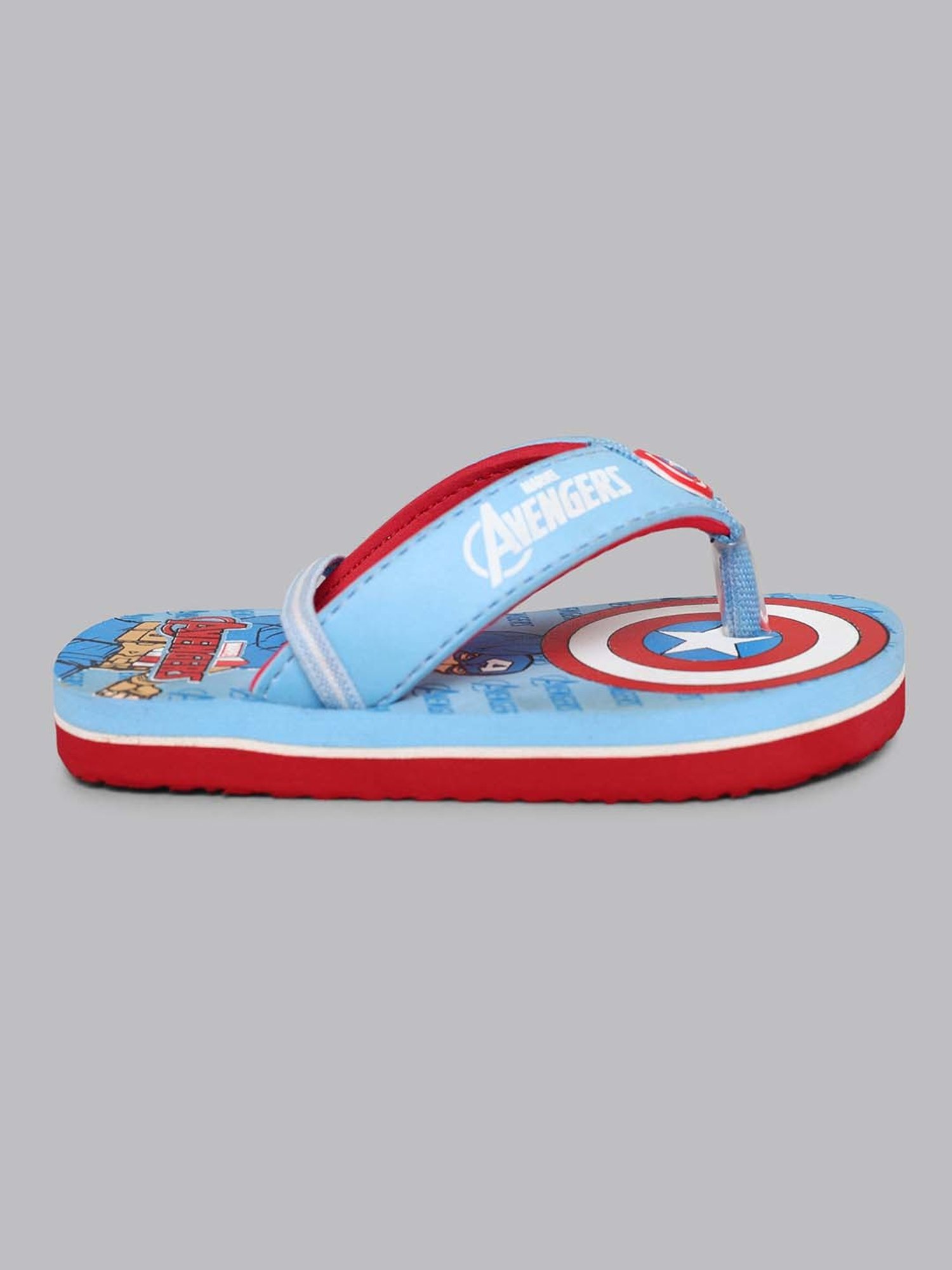 Kidsville Kids Blue & Red Flip Flops