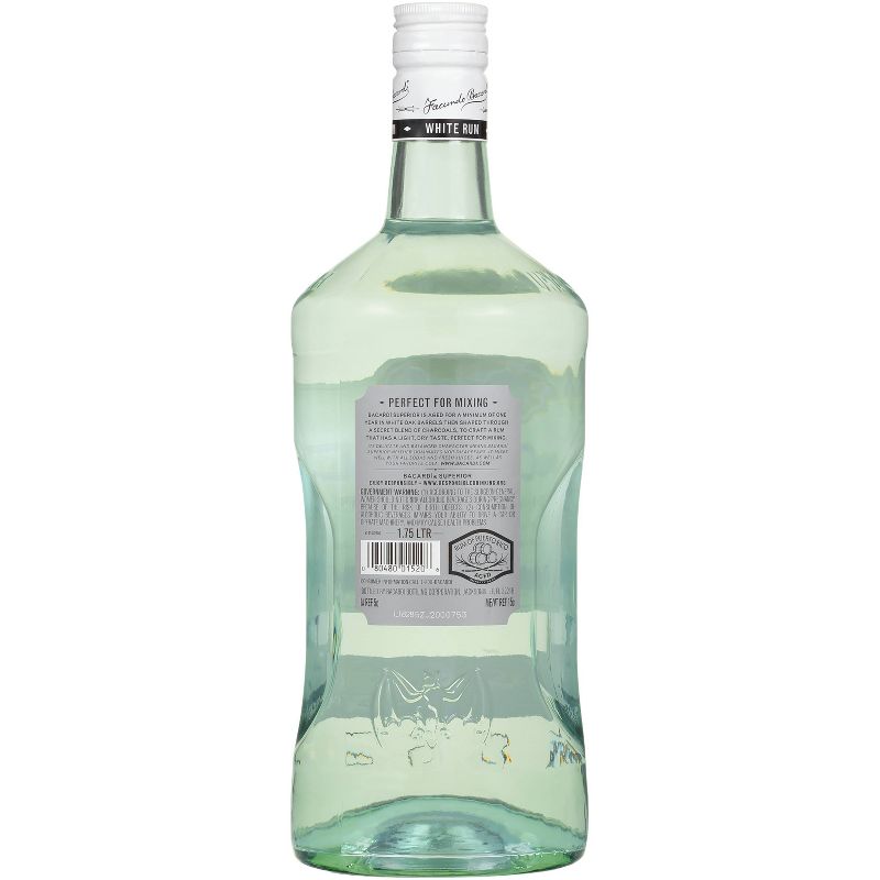 Bacardi White Rum - 1.75ml Plastic Bottle