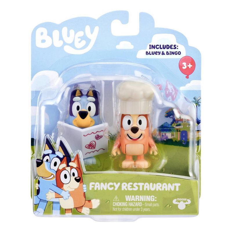 Bluey Fancy Restaurant Figures - 2pk