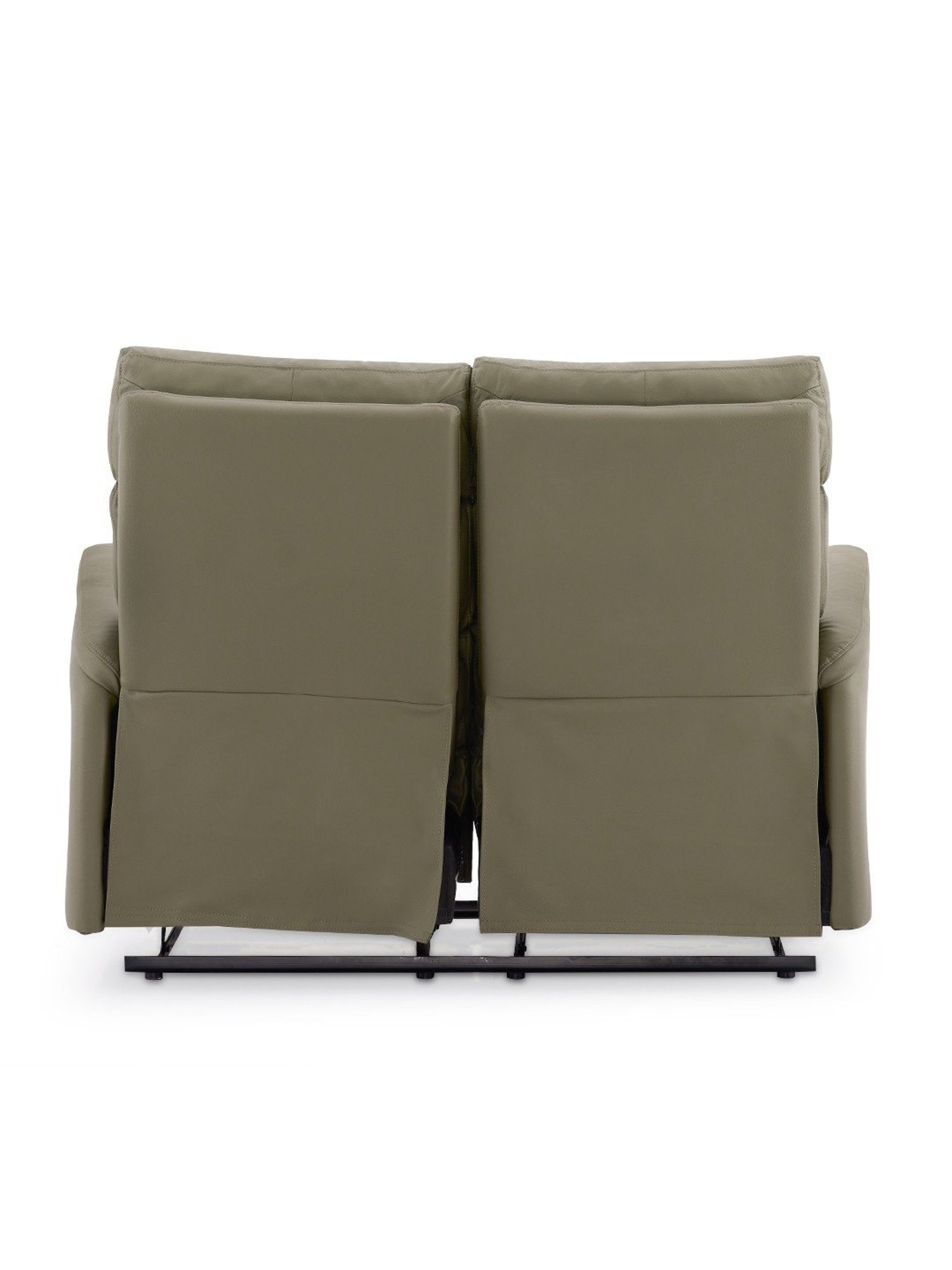 Durian Amanda Olive Green Leather 2 Seater Reclining Sofa