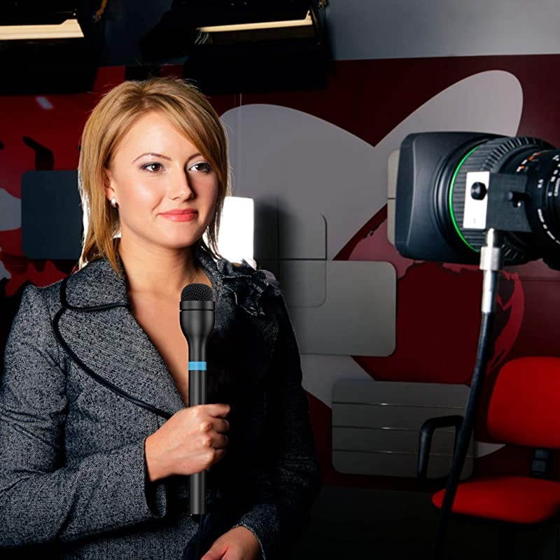 Dynamic Handheld Microphone OmniDirectional Mic for Speeches ENG Interviews Presentations and Music 70Hz15kHz with 3 Pin XLR Connector