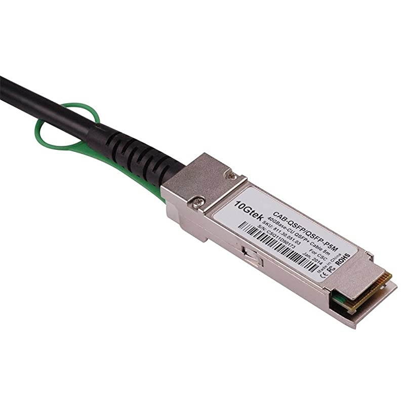 QSFP+ DAC Cable BASECR4 Passive Direct Attach Copper Twinax QSFP Cable for Cisco QSFPHCU5M Supermicro Open Switch Devices 5Meter165ft