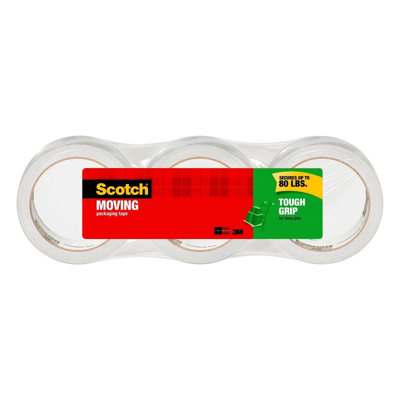 Scotch 3pk Tough Grip Moving Tape