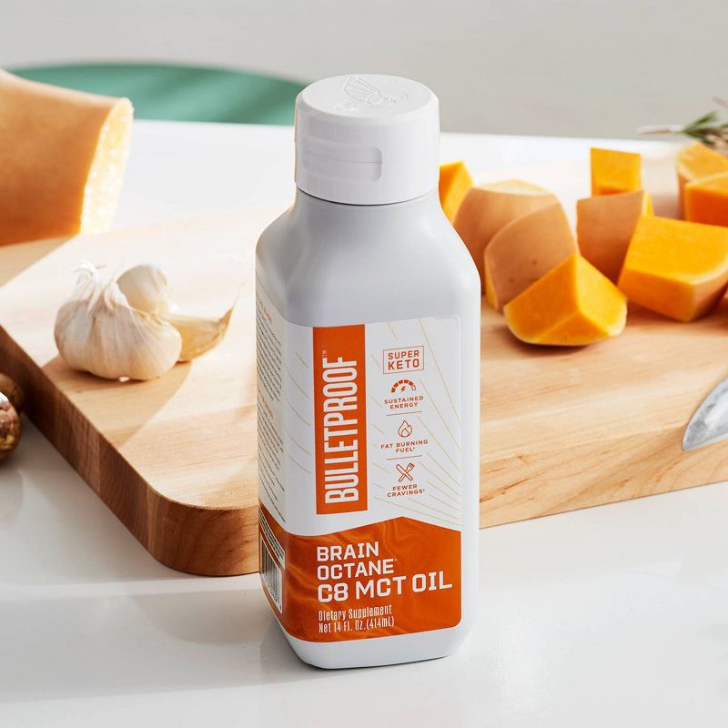 Bulletproof Brain Octane C8 MCT Oil Dietary Supplement - 14 fl oz