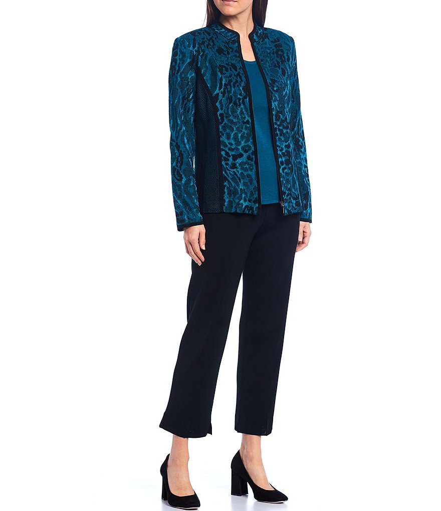 Kasper Glen Plaid Notch Lapel Two Button Front Pocket Jacket