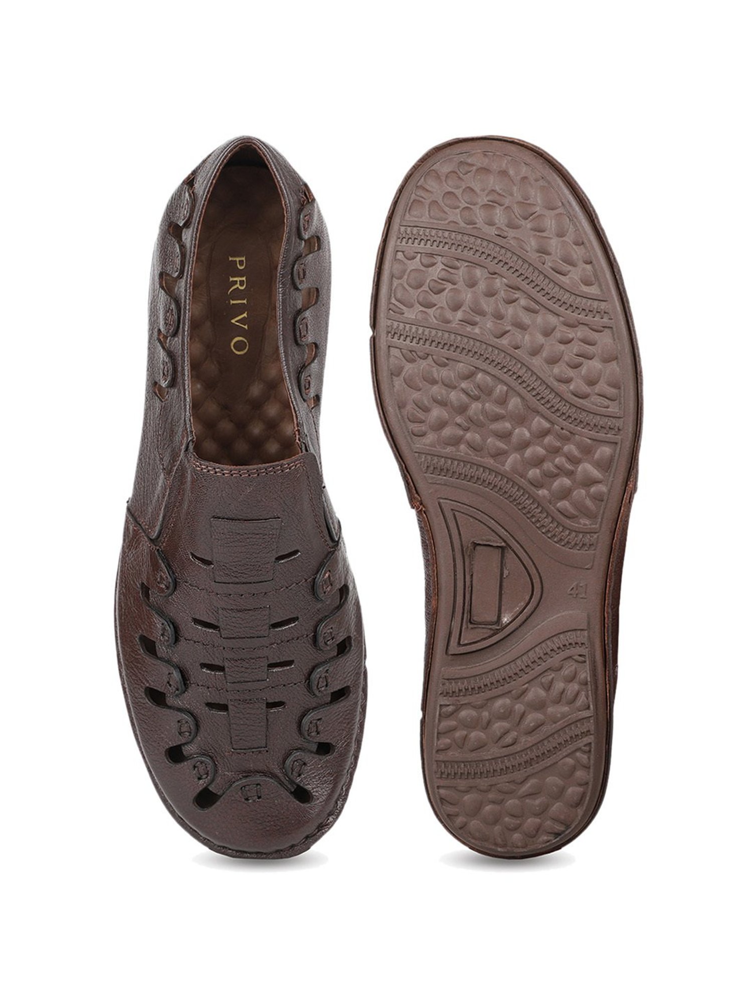 Privo by Inc.5 Men's Brown Fisherman Sandals