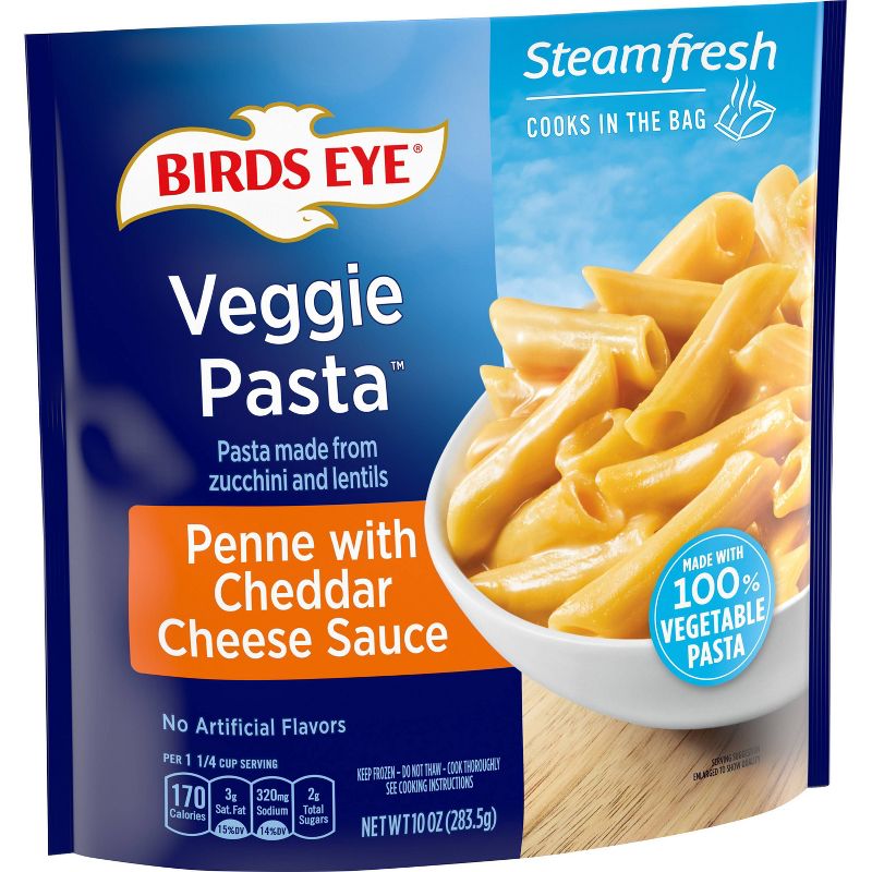 Birds Eye Veggie Pasta Frozen Zucchini Lentil Penne with Cheddar Sauce - 10oz