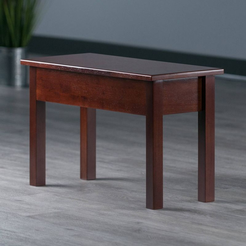 Emmet Entryway Storage Bench Walnut - Winsome