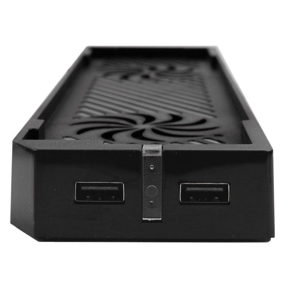 OSTENT Dual Cooling Fan Cooler Stand Twin USB Hub for Xbox One X Console