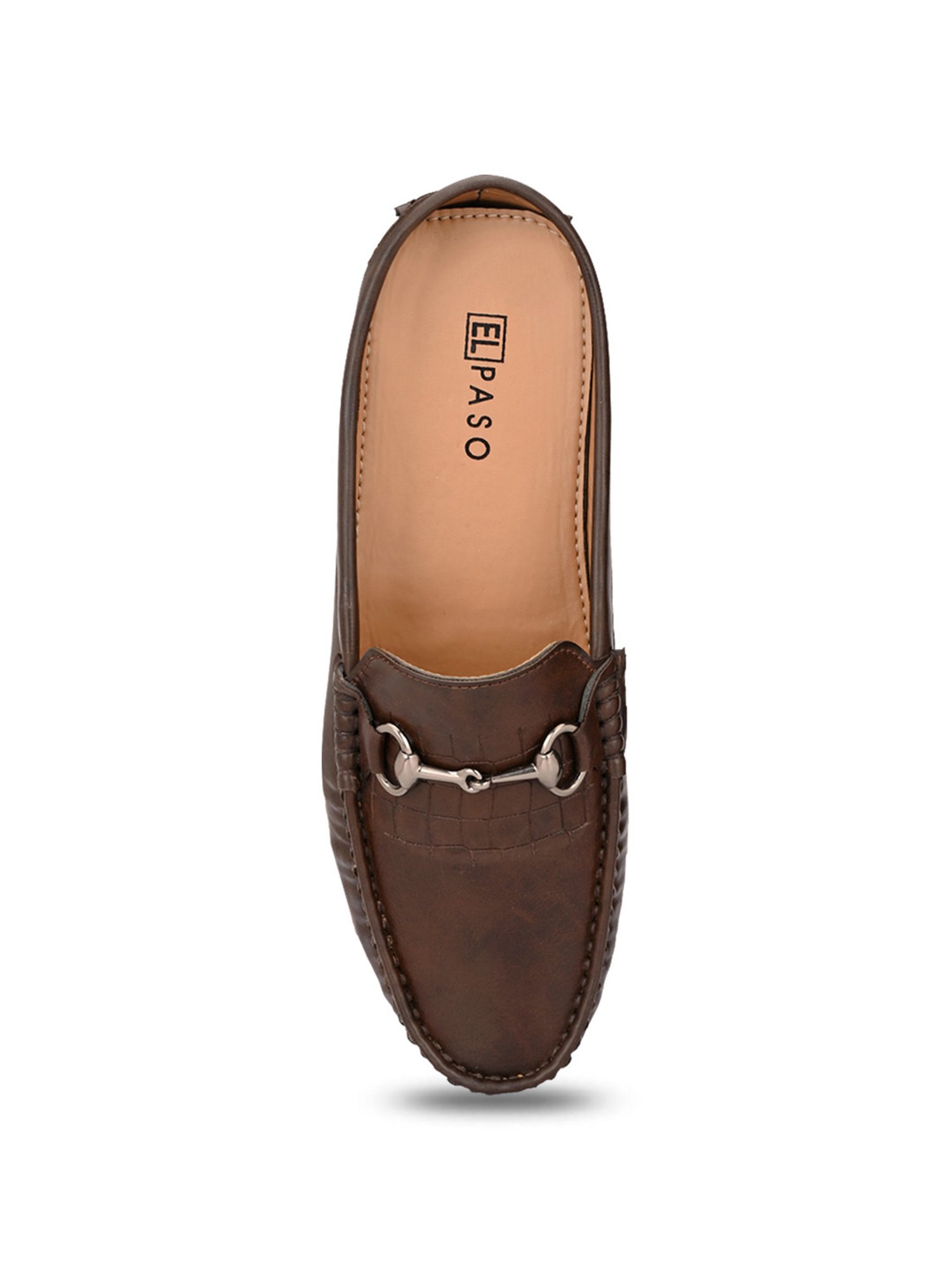 El Paso Men's Brown Mule Shoes