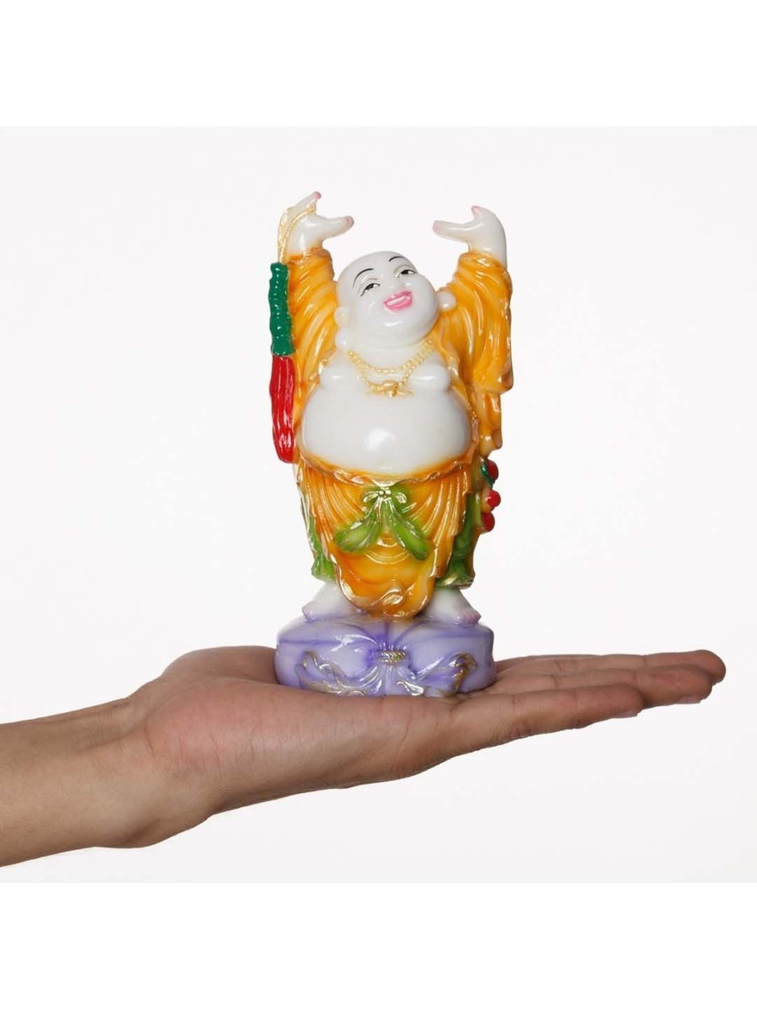 eCraftIndia Feng Shui Laughing Buddha with Hands Up