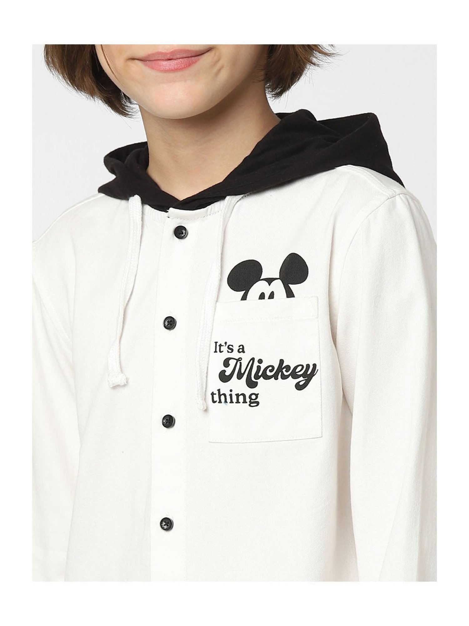 Jack & Jones Junior White Solid Full Sleeves Shirt