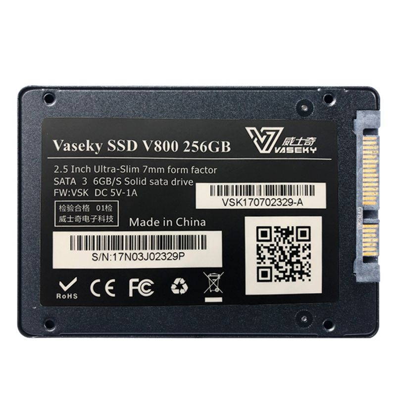 Vaseky V800 256GB 2.5 inch SATA3 6GB/s Ultra-Slim 7mm Solid State Drive SSD Hard Disk Drive for Desktop, Notebook